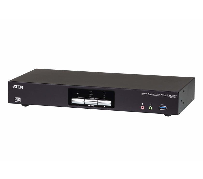 Aten 2-Port USB3.0 4K DisplayPort Dual Display KVMP Switch