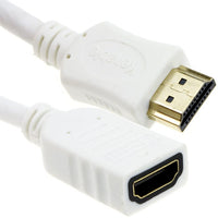 CDL 1m High Speed HDMI M-F WHI