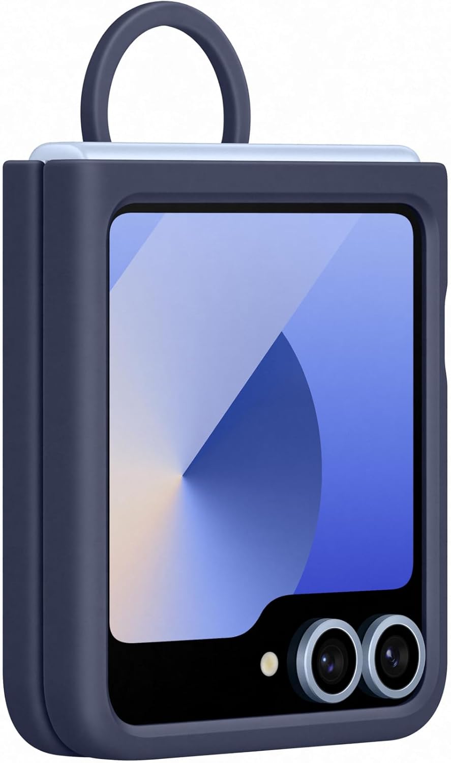 Samsung SAM Z Flip6 Silicone Case with Ring Navy