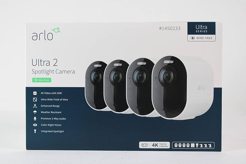 Arlo Pro 5S 2K+ Outdoor Security Camera, 4-cam