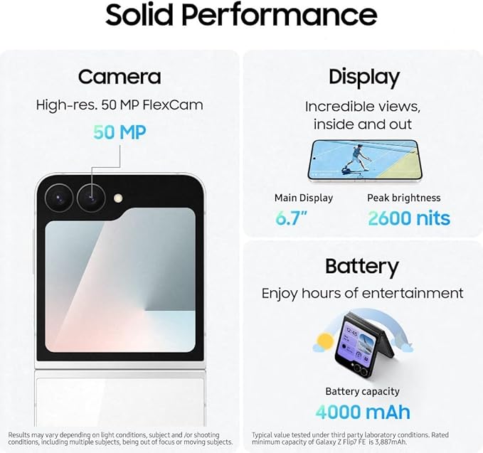 SAMSUNG Z Flip7 Black 128GB