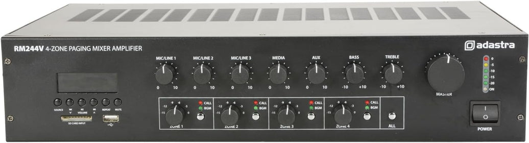 Adastra ADASTRA RM244V 100V MIXER AMP 4 ZONE PGE