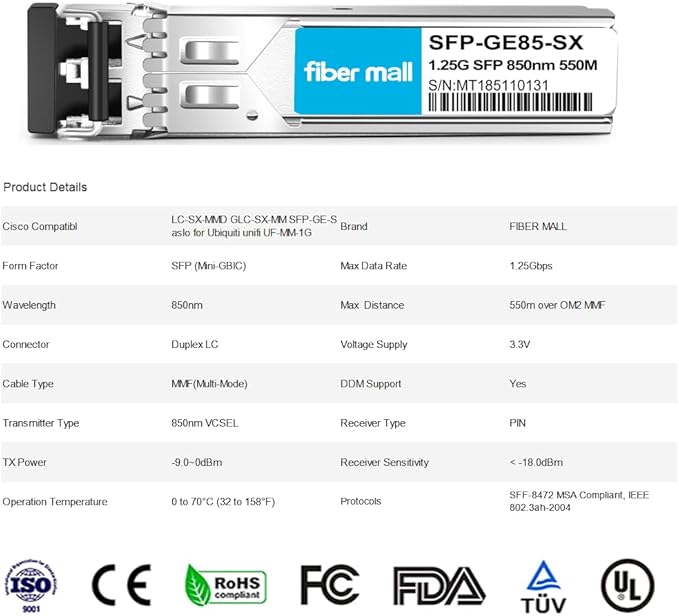 CNL 1GBASE-SX SFP MM 500M LC Jun Comp