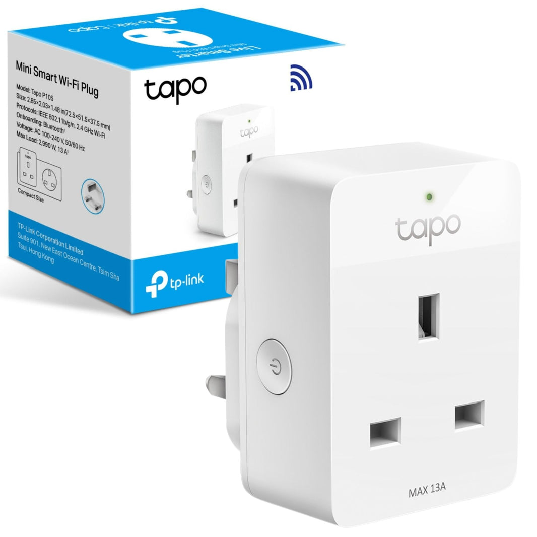 TP-Link Tapo P105 V2 - Smart plug - mini - wireless - 802.11b g n Bluetooth 4.2 - 2.4 Ghz