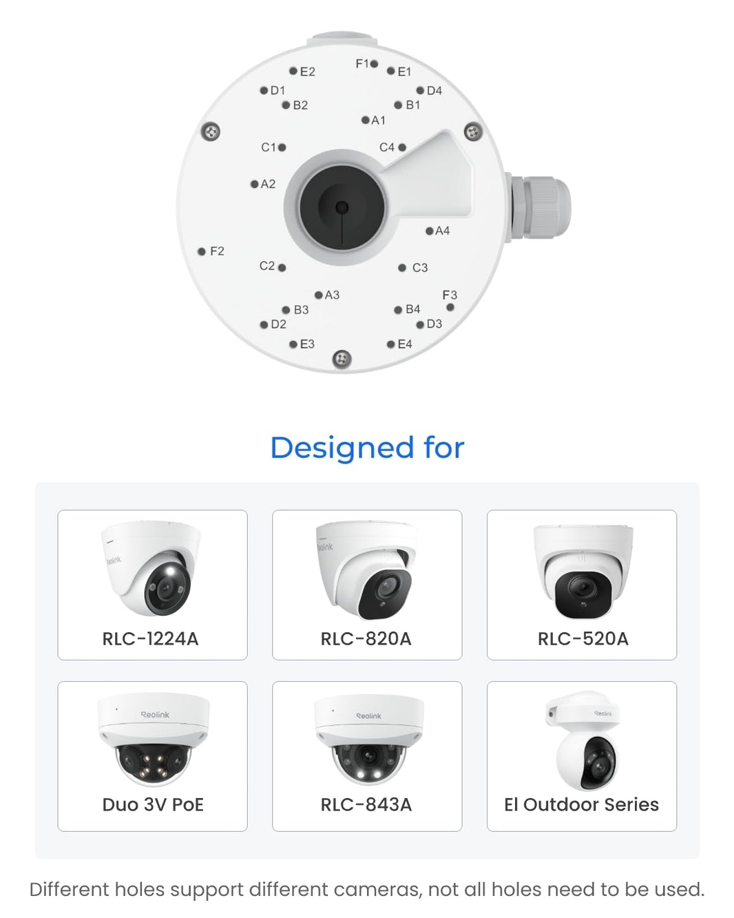 REOLINK JUNCTION BOX FOR DOME CAMERA