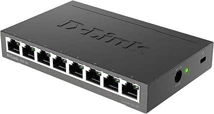 D-Links 8-port 10/100/1000 Gigabit Metal Housing Desktop Switch