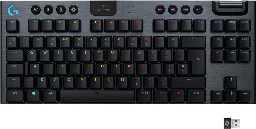 Logitech G G915 TKL Tenkeyless LIGHTSPEED Wireless RGB Mechanical Gaming Keyboard - GL Tactile