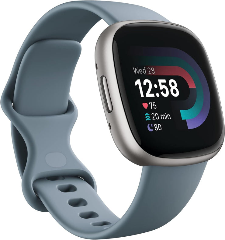 FitBit Versa 4Waterfall Blue/Platinum