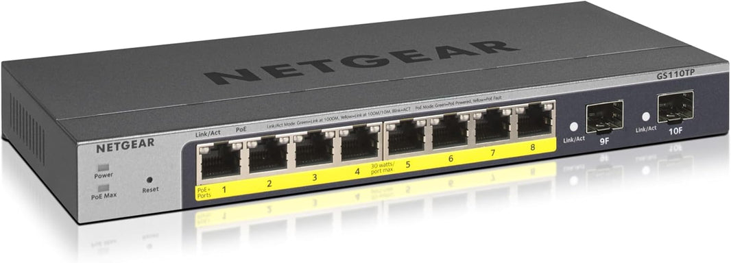 NETGEAR GS110TP-300EUS 8 PORT POE