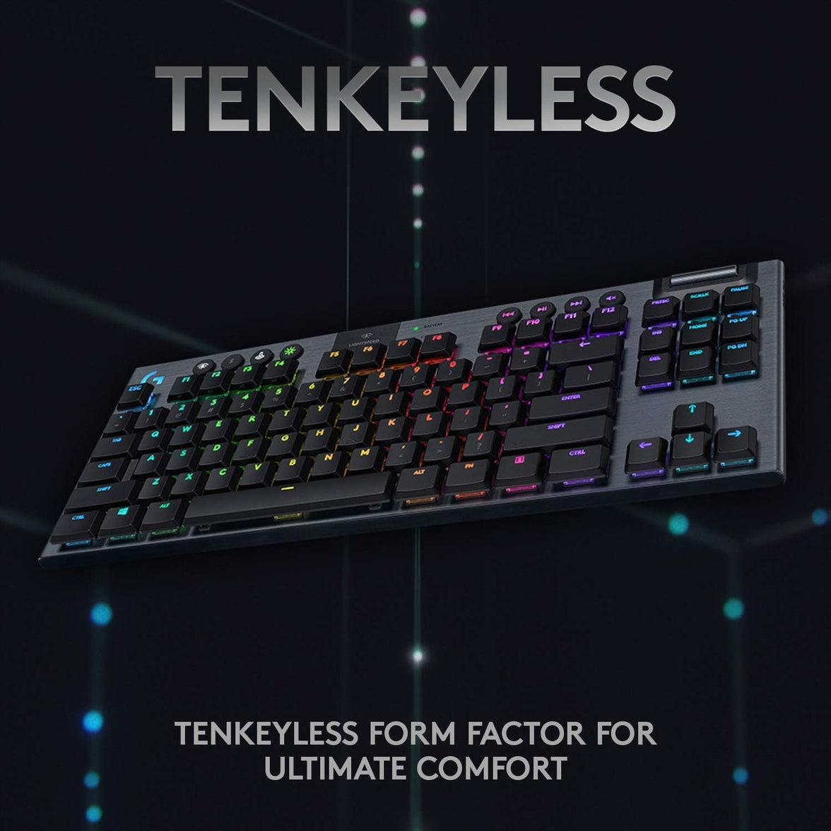 Logitech G G915 TKL Tenkeyless LIGHTSPEED Wireless RGB Mechanical Gaming Keyboard - GL Tactile
