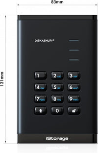 iStorage diskAshur3 HDD 5TB - Black