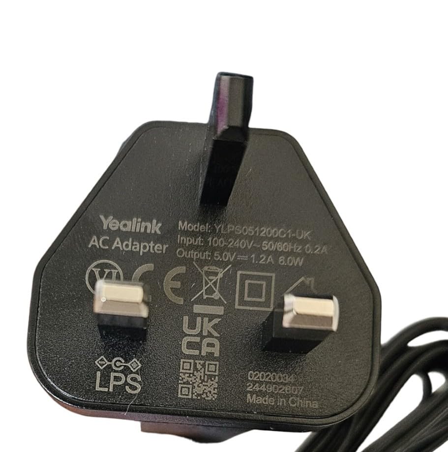 Yealink Power Supply 12V 1.5A UK (T88) Adapter