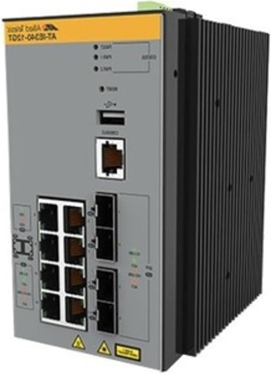 Allied Telesis AT-IE340-12GP-80 Managed L3 Gigabit Ethernet (10/100/1000) Power over Ethernet (PoE) Grey