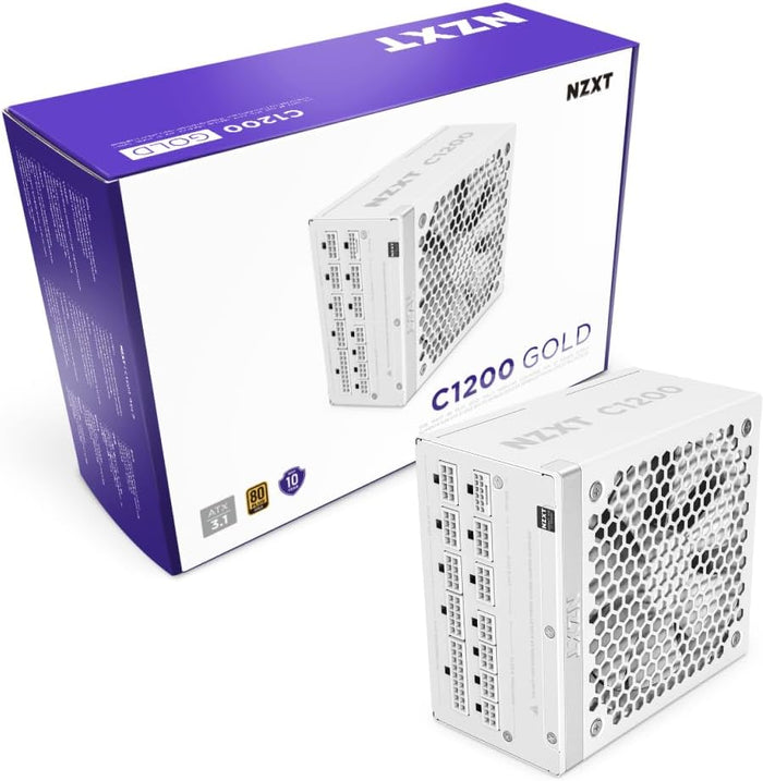 NZXT 1200W GOLD FULLY MODULAR C1200 WHT