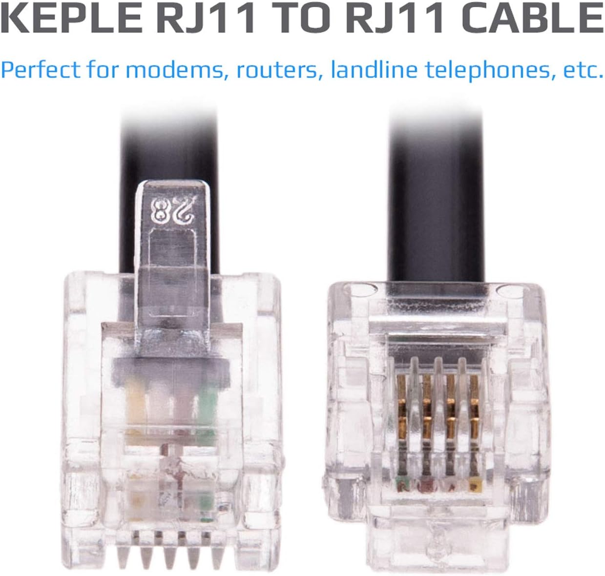 CDL 15m RJ11 to RJ11 Modem Black