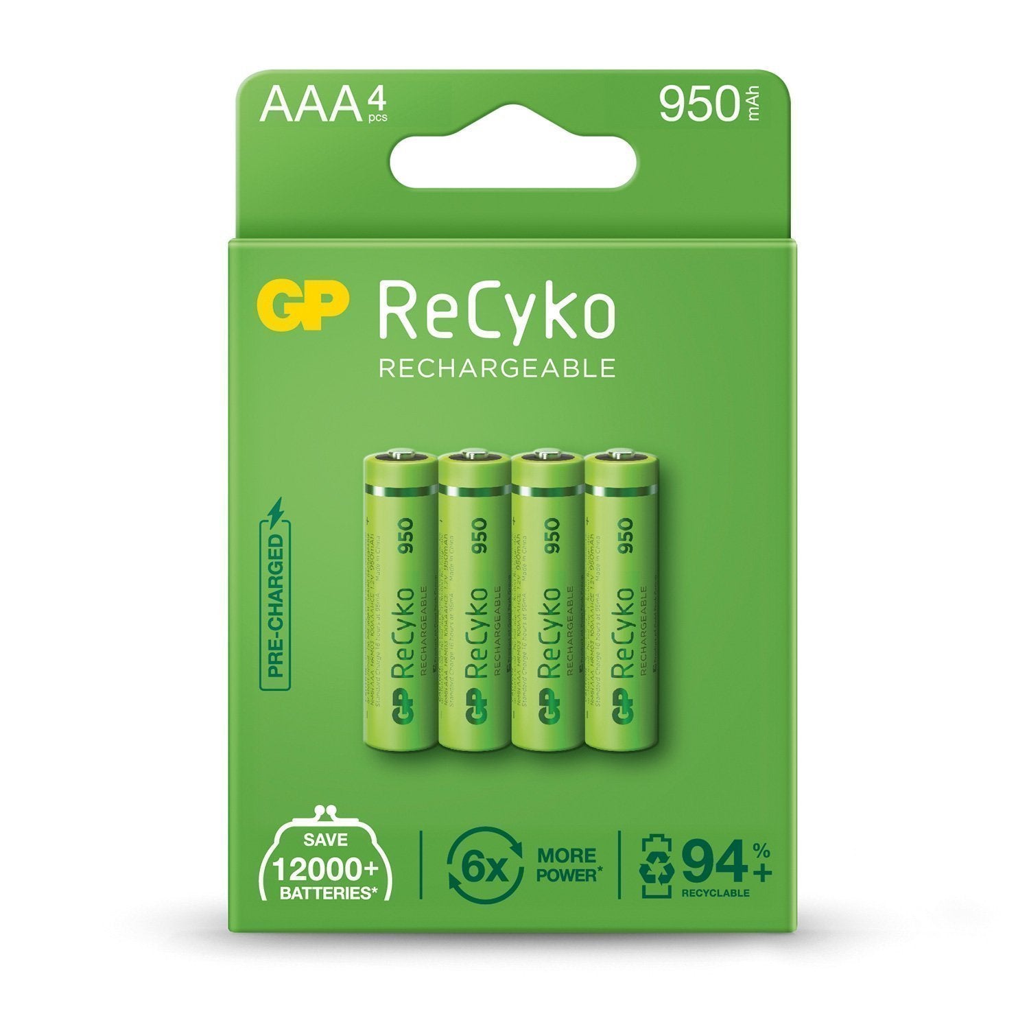 Titan NIMH RECHARGEABLE BATTERY AAA 950MAH 4PK