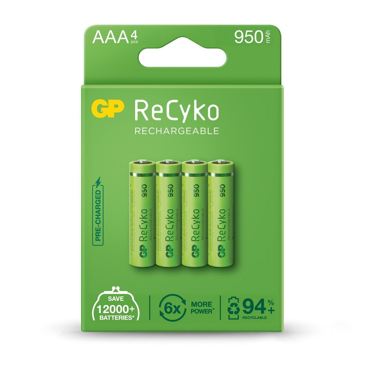 Titan NIMH RECHARGEABLE BATTERY AAA 950MAH 4PK