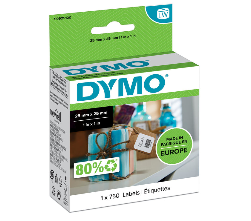 LW Multipurp Labels White Remov 25x25