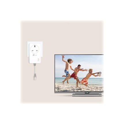 TP-Link TL-PA7017P KIT V4 - Starter Kit - powerline adapter kit 1GbE HomePlug AV (HPAV) HomePlug AV (HPAV) 2.0 IEEE 1901 - wall-pluggable (pack of 2)