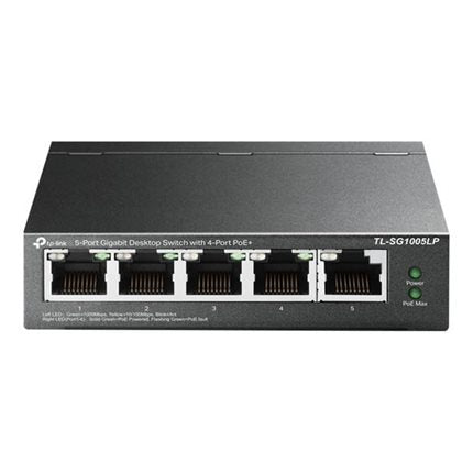 TP-LINK 5 PORT GB DESKTOP SWT 4 PT POE+