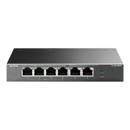 TP-Link 6PT 10 100 Mbps Dt Swt 4PT POE