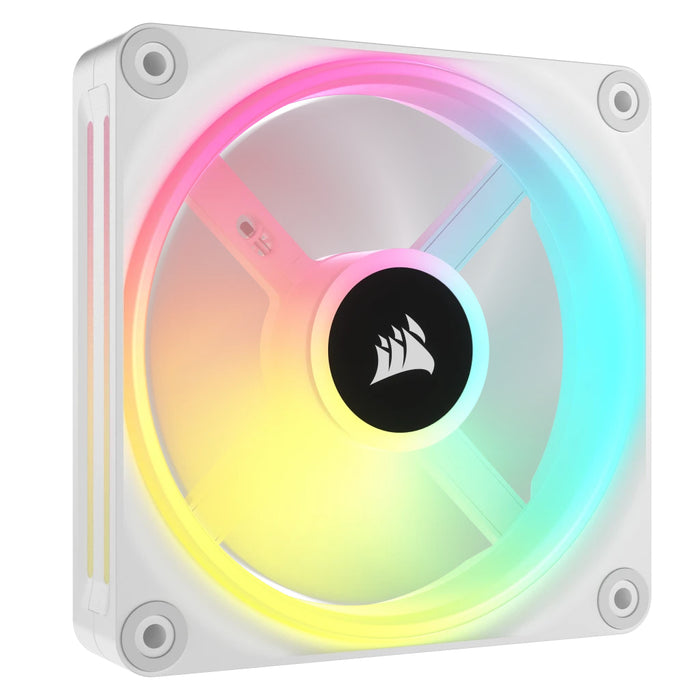 CORSAIR QX120 RGB 120MM FAN WHT 3PK