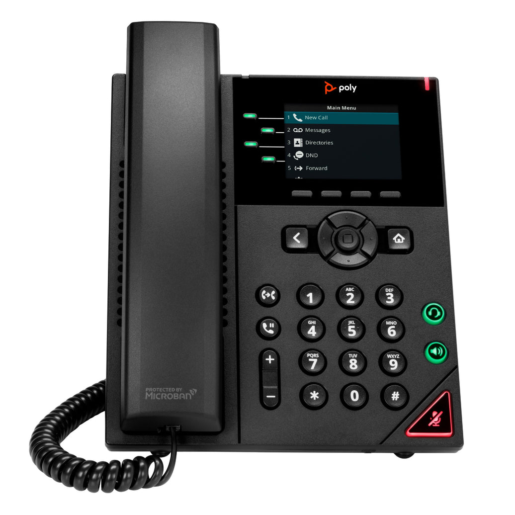 Poly VVX 250 4-IP Phone PoE