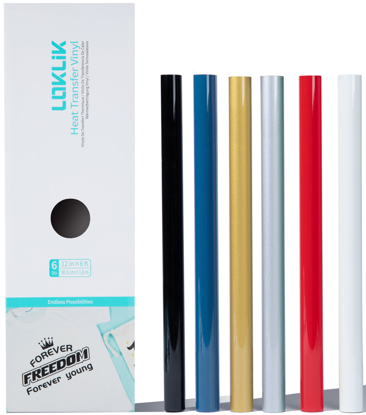 Loklik Htv Vinyl Roll Bundle 6 Pack