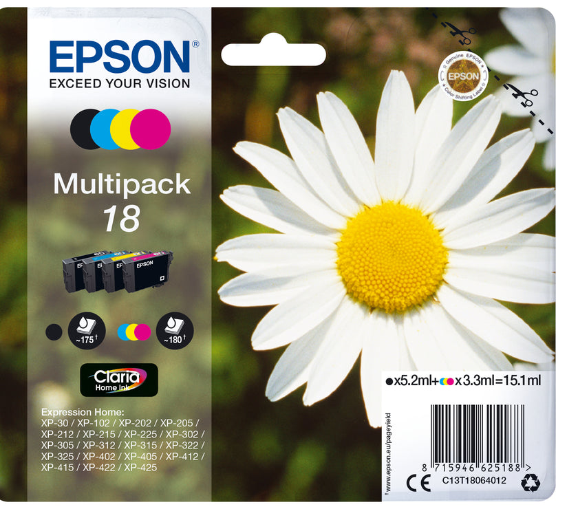 18 Black Colour Ink Multi