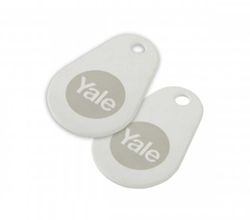 Smart Lock Key Tag Twin Pack White