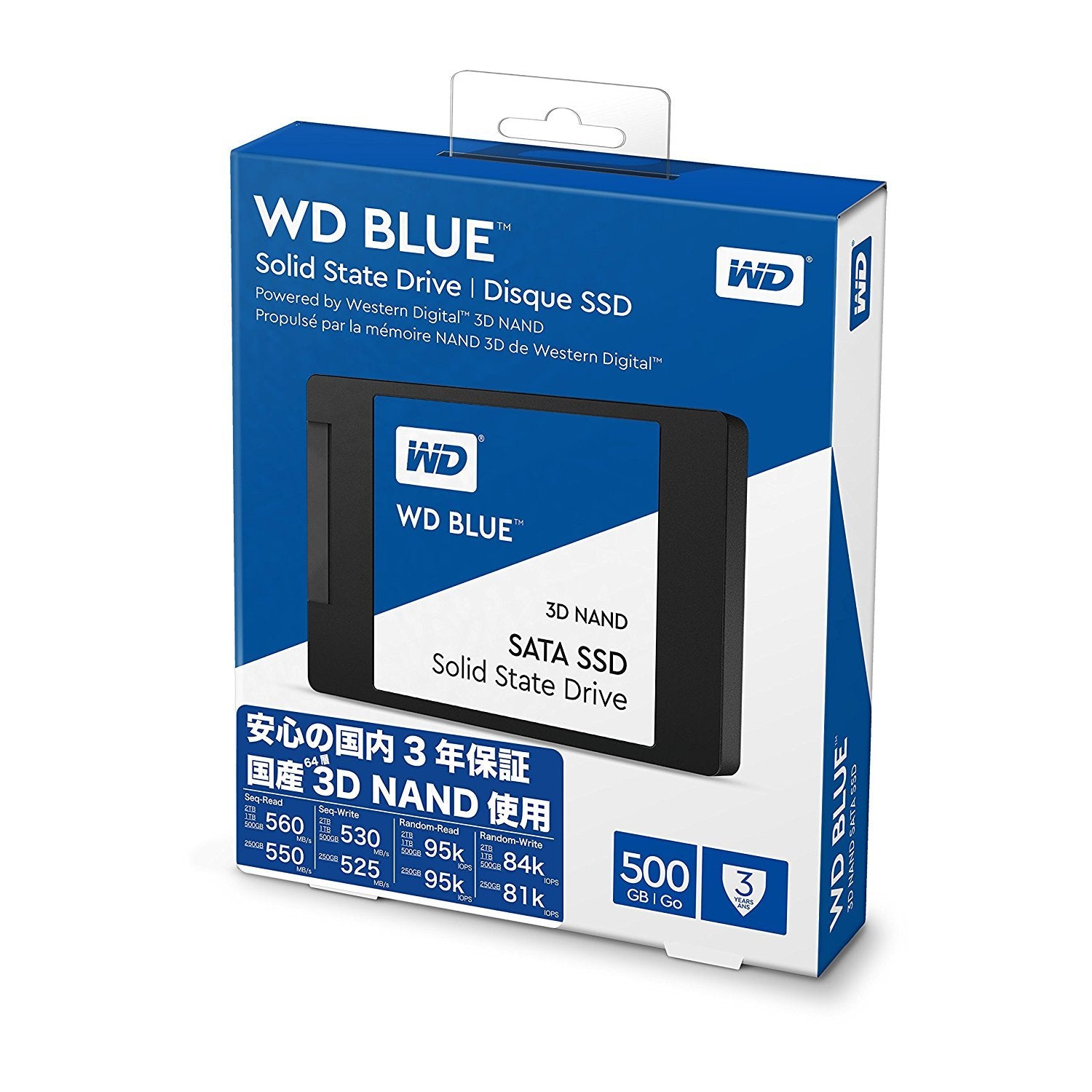 Western Digital 500 GB, SATA 6Gb/s, 2.5" 7mm, SSD