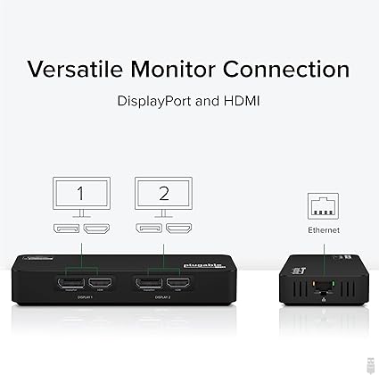 Plugable 4K DP &amp; HDMI Adapter Ethernet