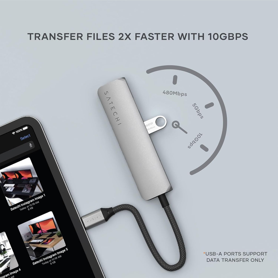 Satechi 4-in-1 USB-C Slim Multiport Adap