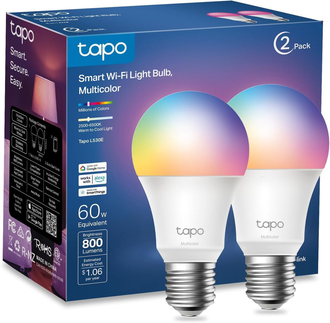 TP-LINK Tapo Smart Light Bulb 2-pack