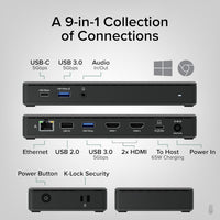 Plugable USB-C Dual HDMI DS 65W