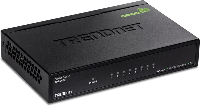TRENDNET 8-PORT GB GREENNET SWITCH /W METAL CASE