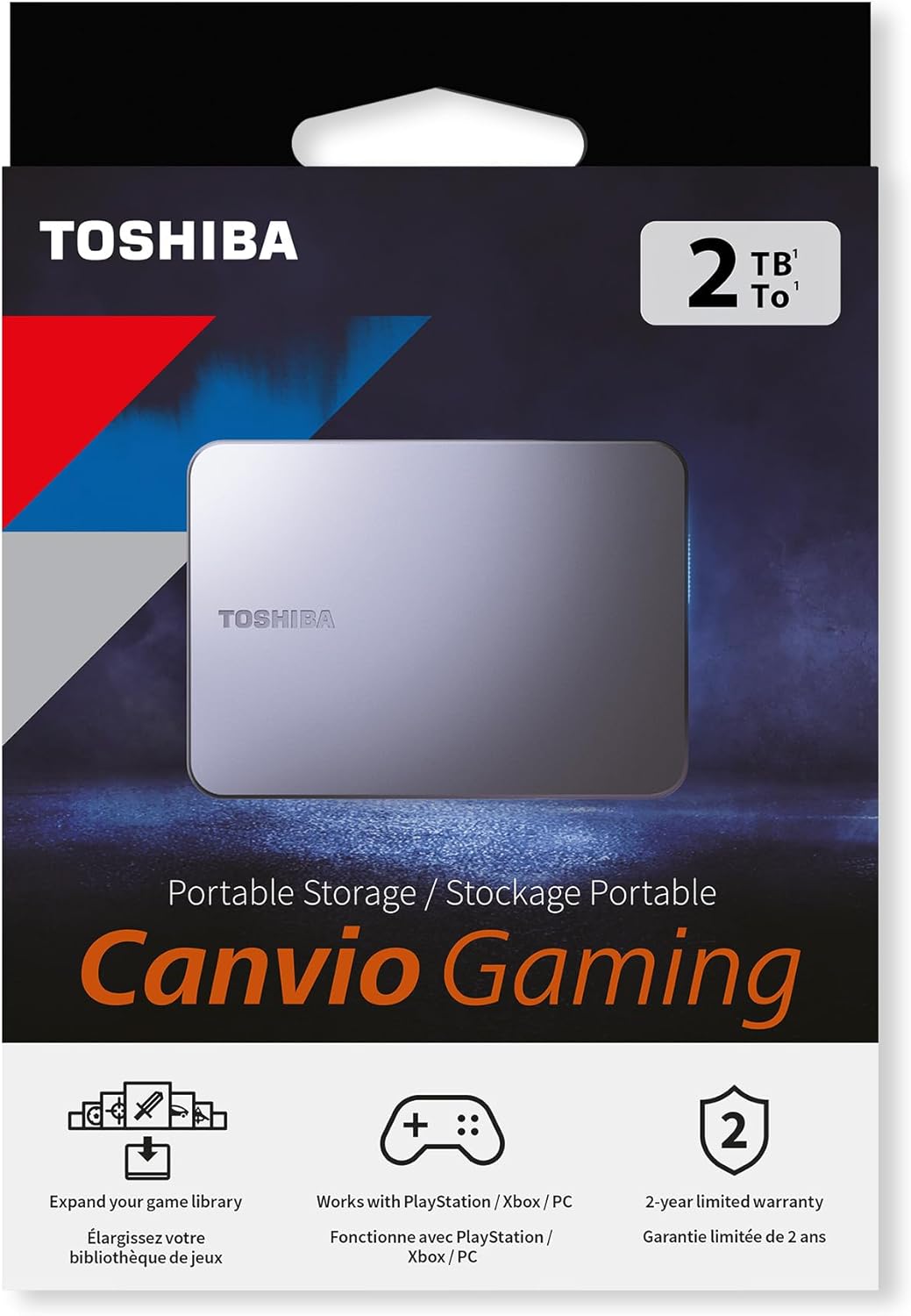 Toshiba Canvio Gaming 2TB Dark Grey