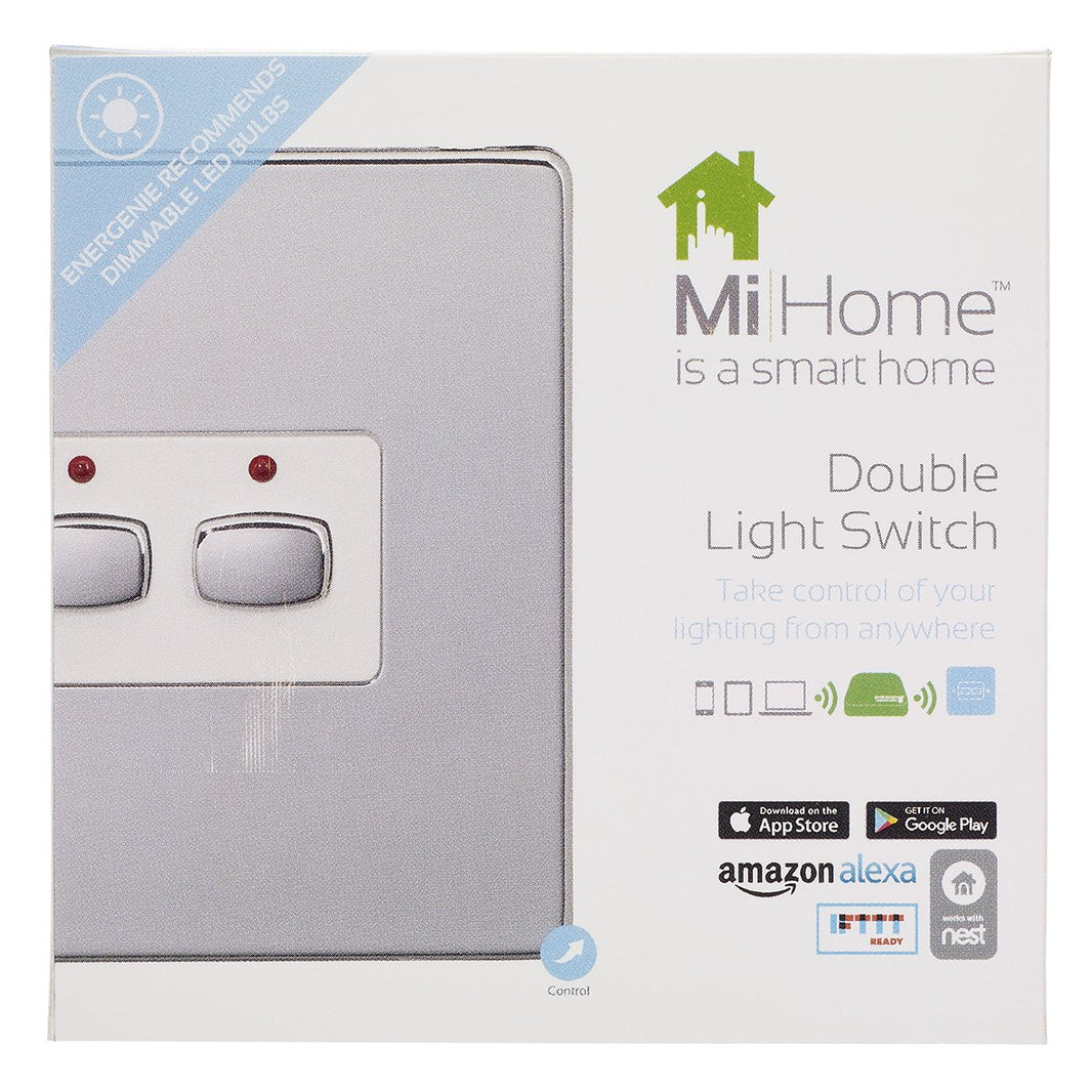 Energenie Mi Home Smart Polished Chrome 1 Gang Dimmer