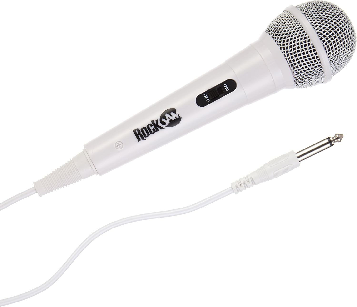 PDT RockJam Wired MicrophoneMC303- White