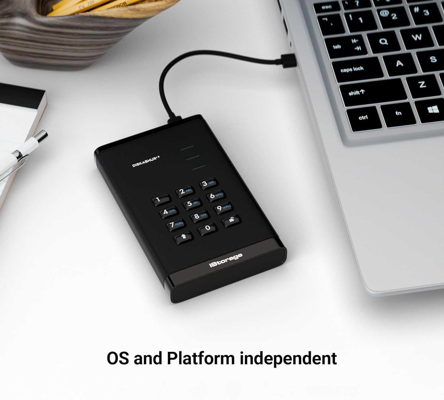 iStorage diskAshur3 HDD 5TB - Black