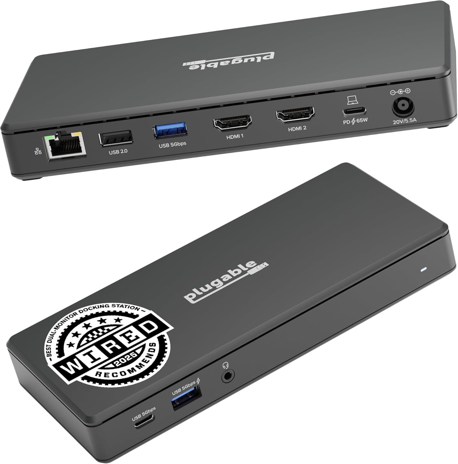 Plugable USB-C Dual HDMI DS 65W