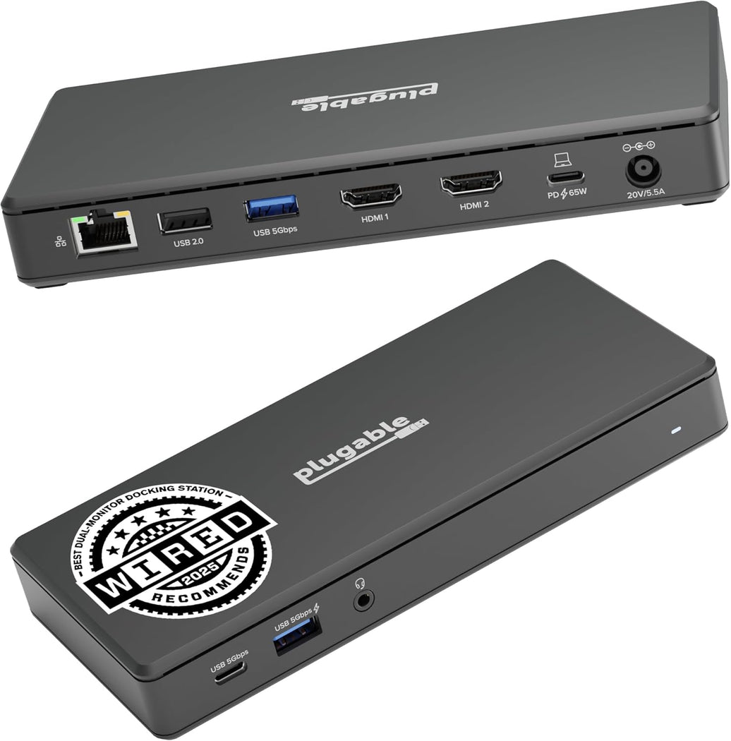 Plugable USB-C Dual HDMI DS 65W