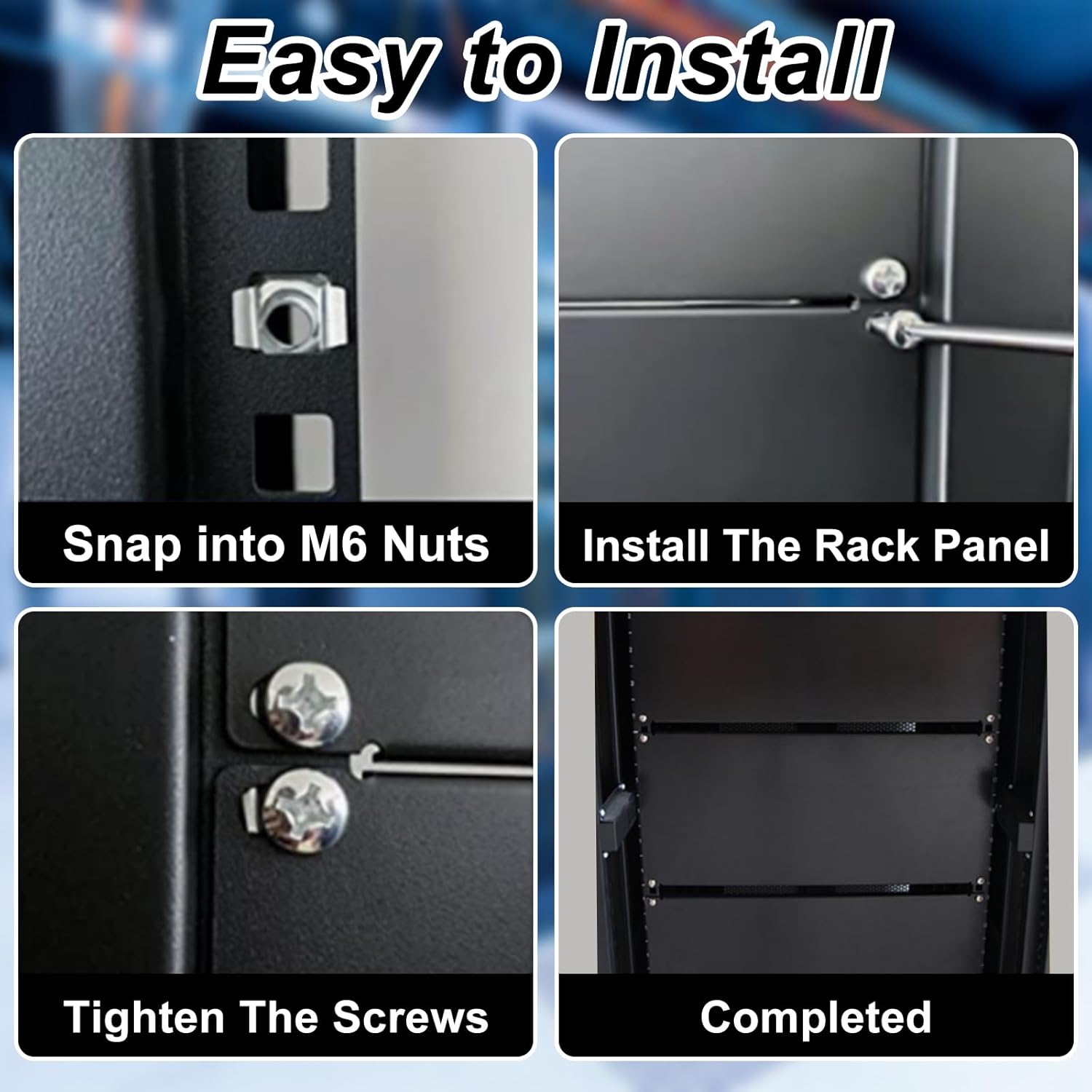 CNL 1U 19in BLANKING PANEL Bk