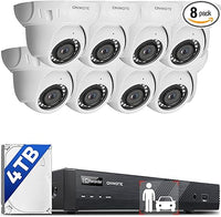 16 channel 8 dome cam 4K NVR CCTV kit