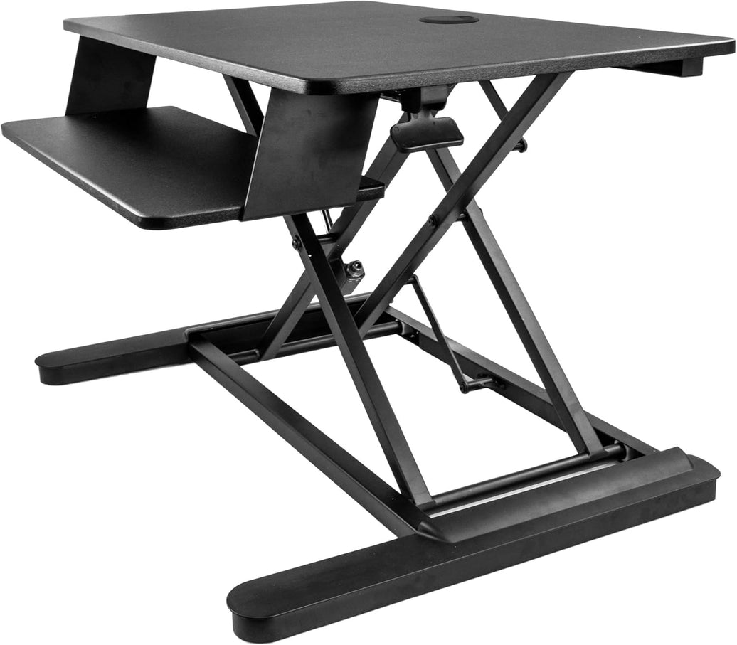 StarTech Sit Stand Desk Converter with Keyboard Tray - Large 35” x 21" Surface