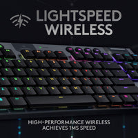 Logitech G G915 TKL Tenkeyless LIGHTSPEED Wireless RGB Mechanical Gaming Keyboard - GL Tactile