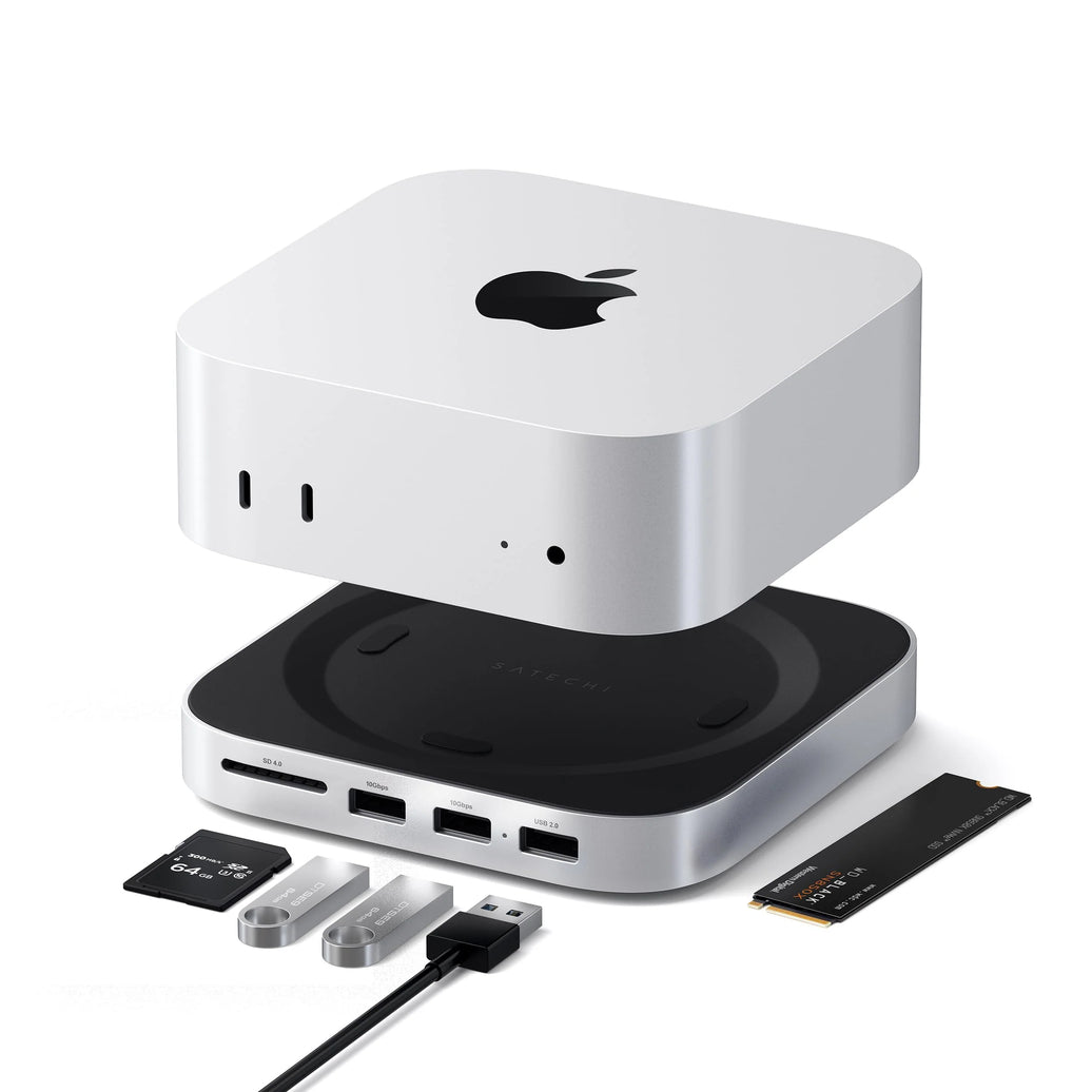 Satechi MacMiniM4Stand&Hub&SSDEnclosure