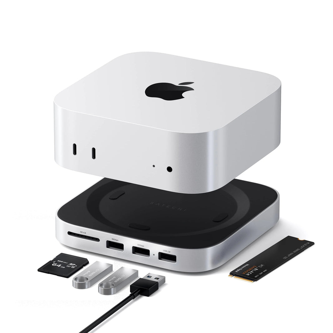 Satechi MacMiniM4Stand&Hub&SSDEnclosure