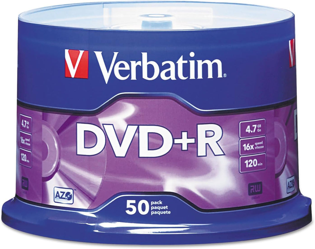 Verbatim DVD+R 16x 50pk Spindle