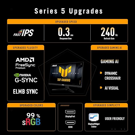 ASUS 27 IPS MON SPK TUF GAMING VG279QM5A